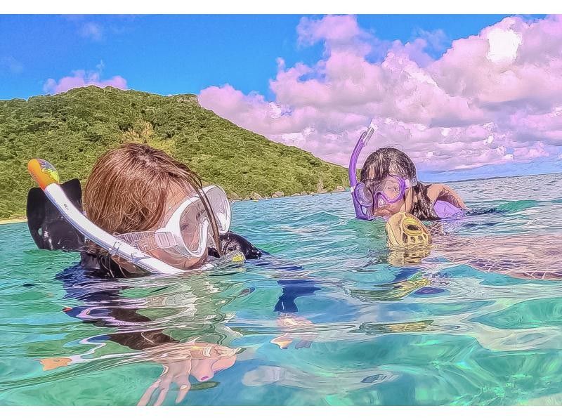 【1組限定！2024年度遭遇率100%】《 貸切ウミガメシュノーケル！》★GoPro無料貸出★ファミリー大歓迎★前日・当日予約OK！の紹介画像