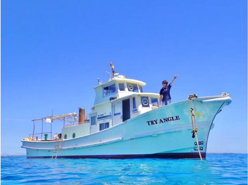 [Okinawa, northern part of the main island (Motobu Town)] Cruising | Churaumi Cruise tour around the coast of the Motobu Peninsula, including Iejima, Minnajima, and Sesokojima ♪ <Participation OK for children aged 0 and over>の紹介画像