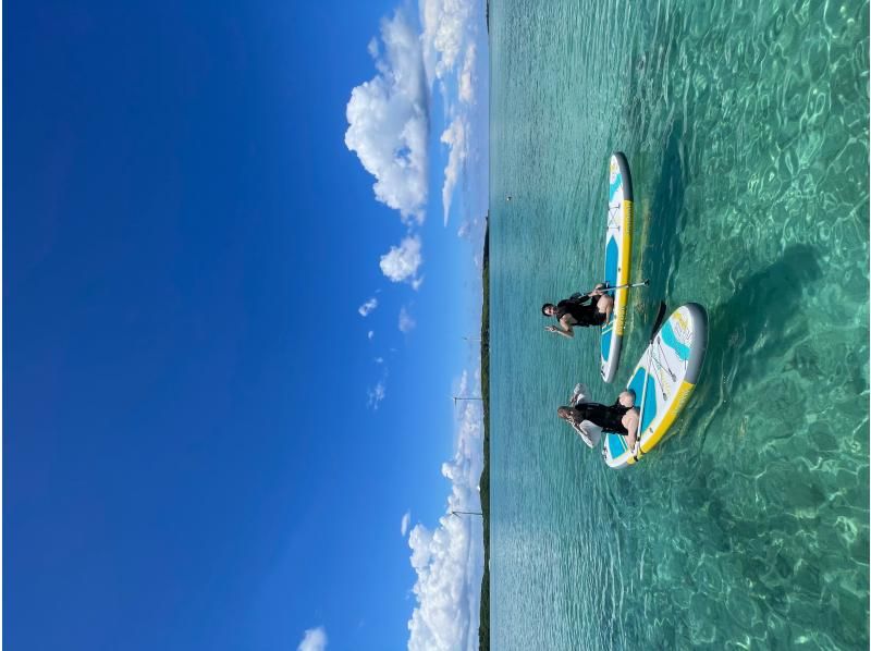 【沖縄・宮古島】絶対お得！秘境のビーチで遊び放題180分！SUP/クリアカヤック/シュノーケル/釣竿などが使い放題！の紹介画像