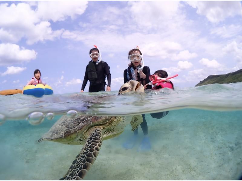 SALE! [Miyakojima] {Family-only discount} Have fun with the whole family! Private sea turtle snorkeling that even kids will be excited about! ★Guides that are extremely popular with kids will guide you!の紹介画像