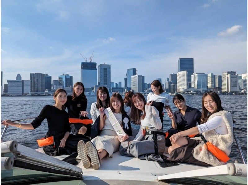 【少女派对游轮，120分钟，每人7,700日元起，含1瓶香槟】Seashanks东京私人游轮★可自备物品★东京湾游览★1-10人の紹介画像