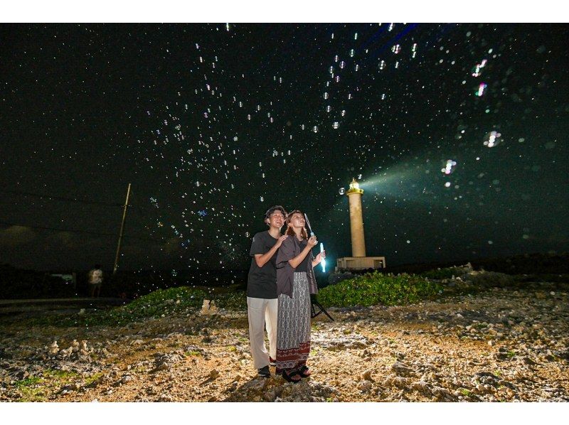 <Okinawa, Yomitan> Starry sky photo and space walk at Zanpa Cape. Each participant will have a photo taken with the stars in the background. Surprises (confessions, proposals, birthdays, etc.)の紹介画像