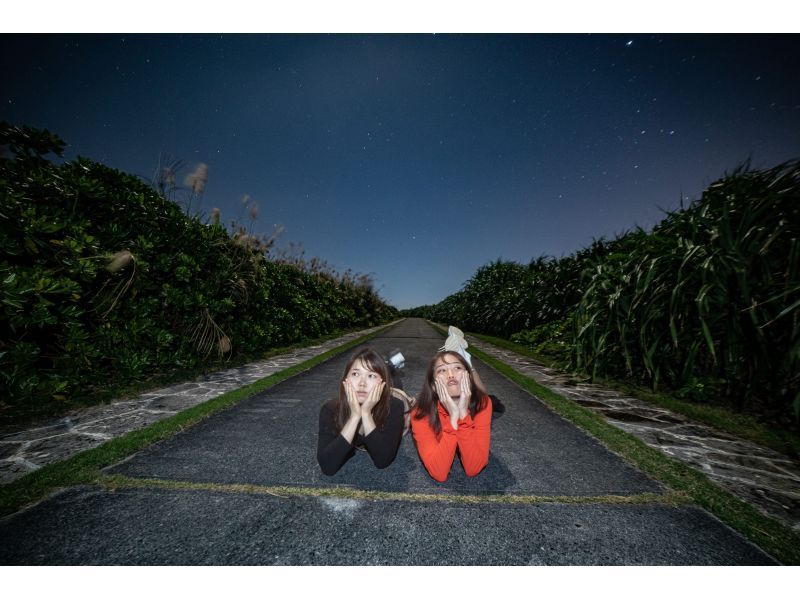 <Okinawa, Yomitan> Starry sky photo and space walk at Zanpa Cape. Each participant will have a photo taken with the stars in the background. Surprises (confessions, proposals, birthdays, etc.)の紹介画像