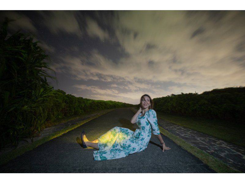 ＜沖縄・読谷＞星空photoと宙さんぽ　in 残波岬　参加者毎に星達をバックに撮影☆ご家族からカップルさんまで天気と相談しながら当日予約OKの紹介画像