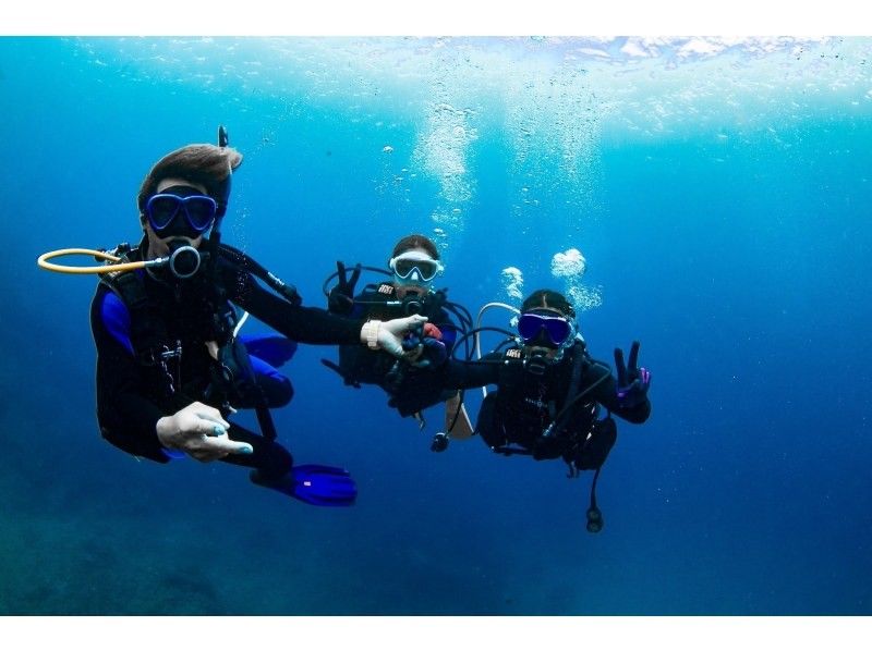 冬は近海ボートがお勧め！【北谷・アメリカンビレッジ】サンゴの海！ボート体験ダイビング２dive・動画写真プレゼント！カップル・女性グループの紹介画像