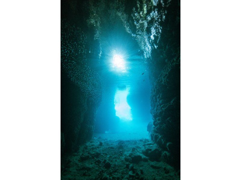 【沖縄・青の洞窟】貸し切りで安心！ボートで楽々♪写真・動画プレゼントの青の洞窟体験ダイビングツアーの紹介画像