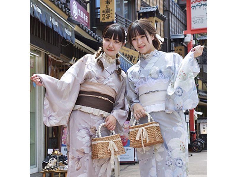 [Tokyo・Asakusa] Standard plan with hair styling. Conveniently located just a 4-minute walk from Asakusa Station and a 2-minute walk from Kaminarimon! Come empty-handed.の紹介画像