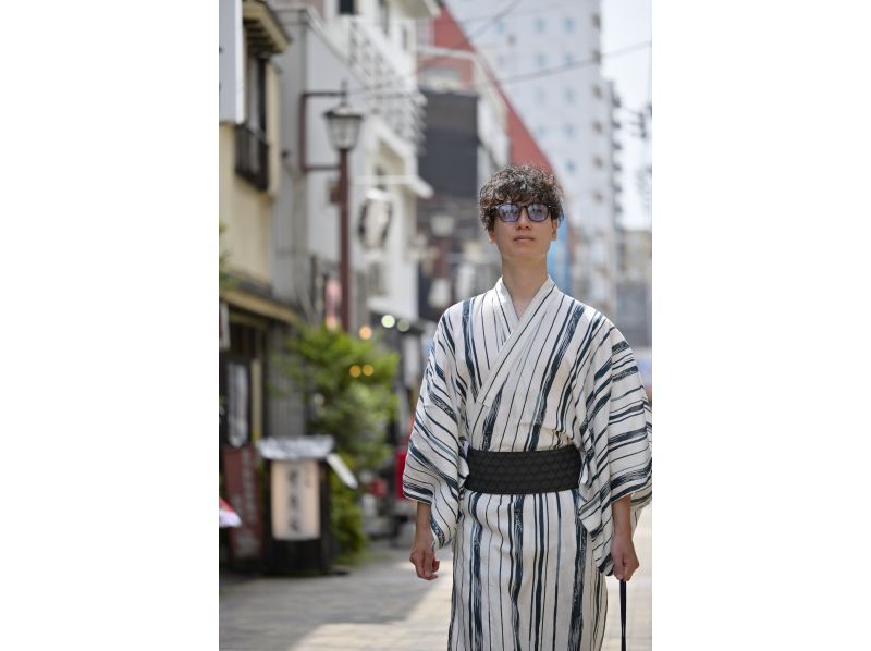 [Tokyo, Asakusa] Men's Kimono Plan Look cool and stylish with Yui's men's plan! Cross-dressing is also allowedの紹介画像