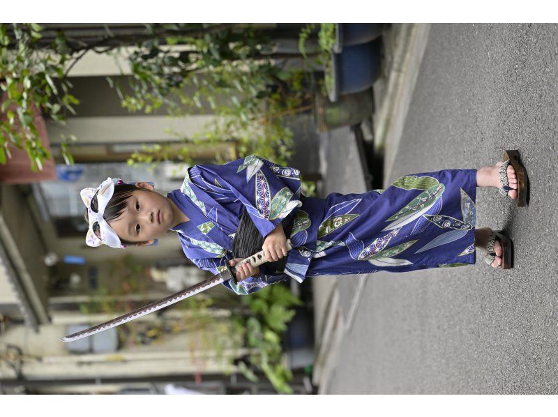 [東京/淺草]兒童計畫 女孩可以變成公主，男孩可以穿著可愛的和服變成武士！の紹介画像