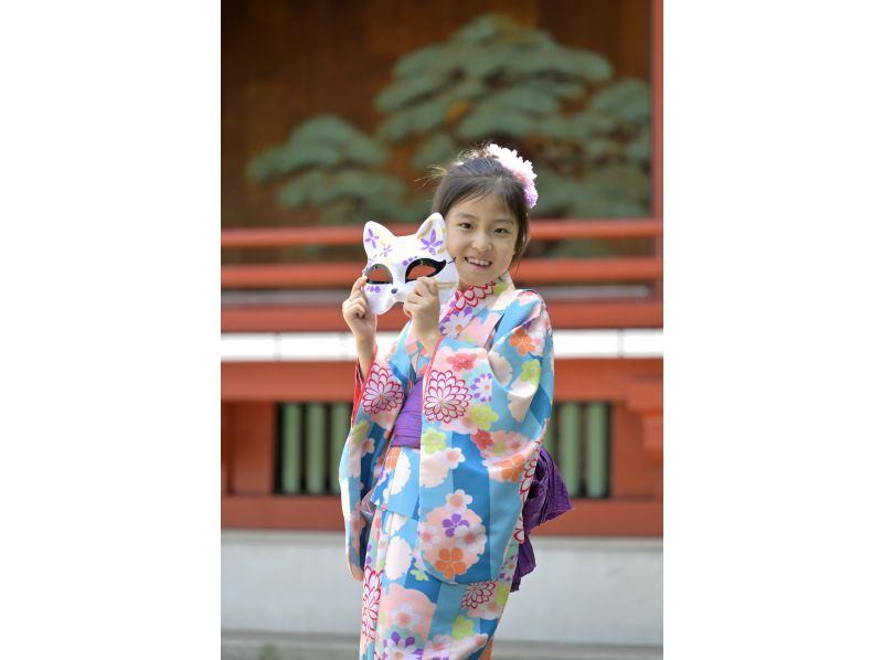 [Tokyo, Asakusa] Kids plan: Girls transform into princesses and boys into samurai in cute kimonos!の紹介画像