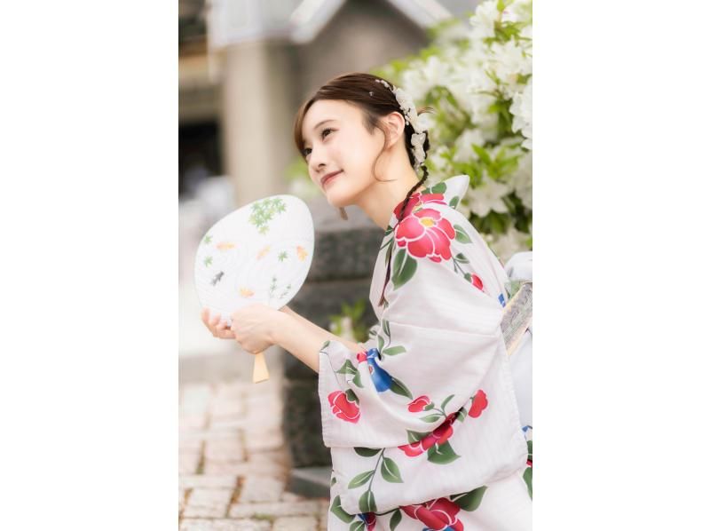 [神奈川/横滨]新复古浴衣！附送发套！ 「全套租赁＆和服着装方案」雨天免费雨伞租赁★の紹介画像