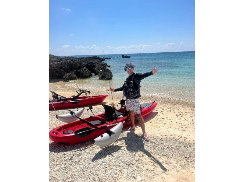 【沖縄・宮古島】足漕ぎカヤックフィッシングツアー・小学生から参加可能なカヤックツアーです！初心者さんも、おひとり様も大歓迎！の紹介画像