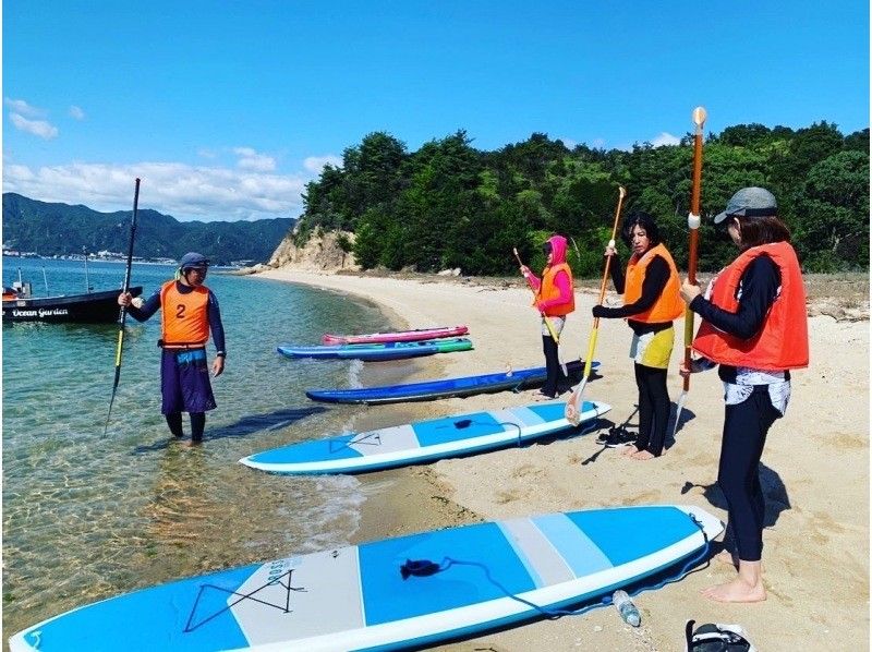 [Hiroshima/Miyajima] Go by boat to the other side of Miyajima! One-day SUP tour♪ Hotel lunch box and hot spring included♪ (Weekdays only)の紹介画像
