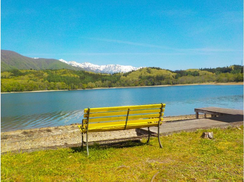北アルプスの鏡青木湖で早朝SUPレンタルの紹介画像