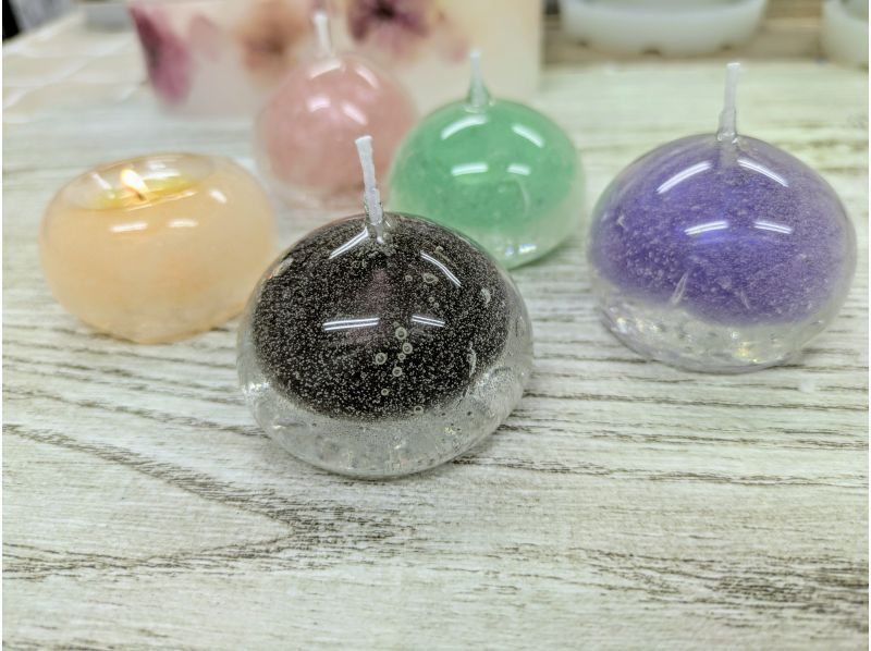 期間限定　水まんじゅうキャンドル３個セット～香り付☆ プルプル可愛い水まんじゅう型のキャンドルです。の紹介画像