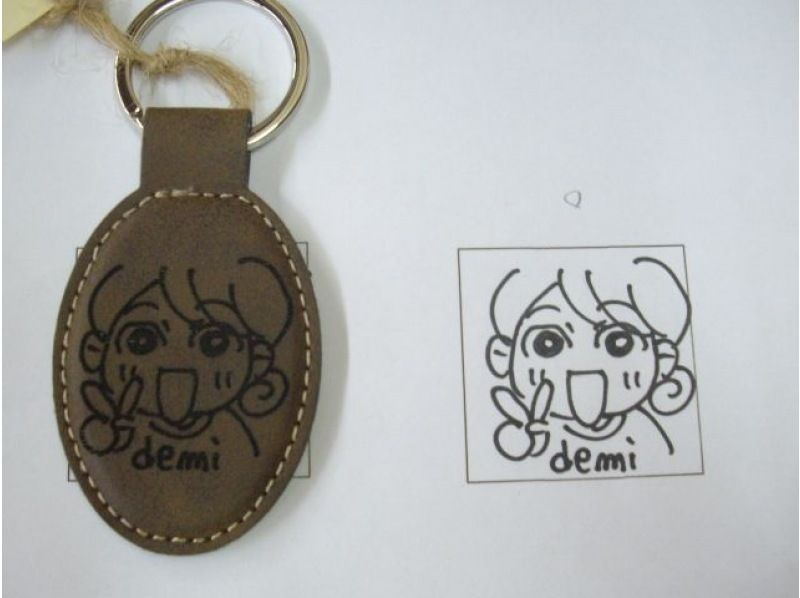 [Nagano/Azumino] Perfect for summer vacation crafts! Make your own original keychain that can also be used as a pendant with a laser engraving machineの紹介画像