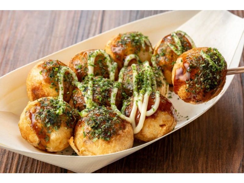 [Osaka, Tennoji] Experience making Osaka's famous takoyaki (octopus balls) (3 minutes from the station)の紹介画像