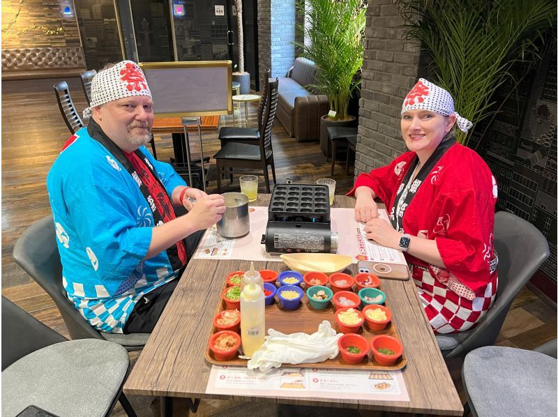 【大阪・天王寺】大阪名物たこ焼き作り体験（駅近3分）の紹介画像