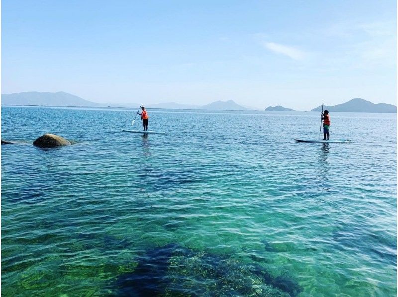 [Hiroshima/Miyajima] Ocean Garden's one-day SUP Pilates tour, hot springs, and hotel lunch included - especially recommended for women (weekdays only)の紹介画像