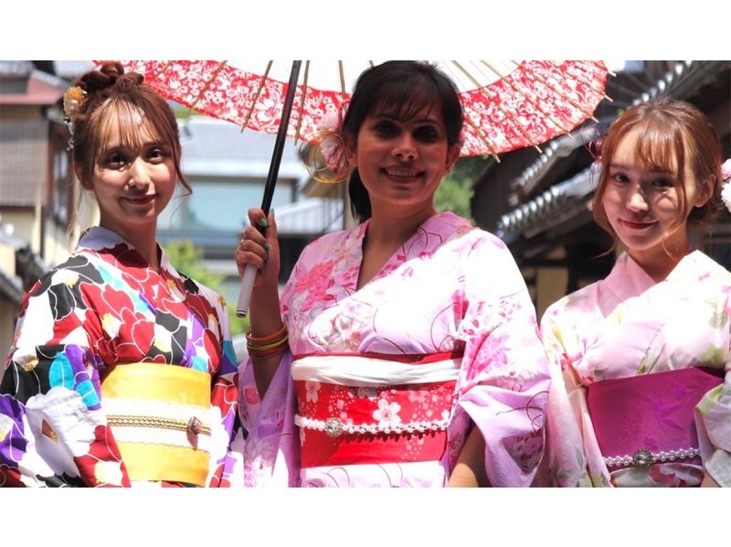 【京都・清水寺】＊レディースプラン 着物・浴衣レンタル＊ ヘアセット込み☆ 人気観光地、高台寺・清水寺も近くです♪の紹介画像