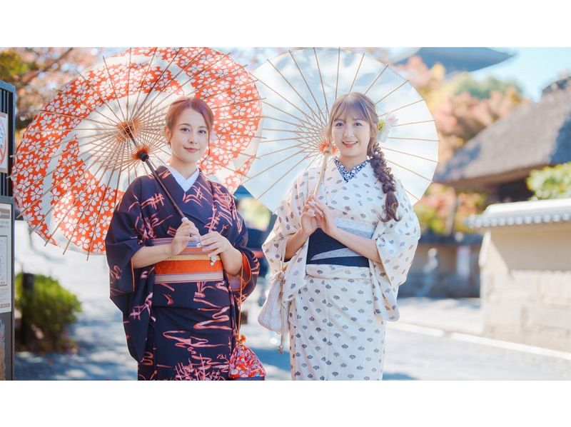 [京都/清水寺] *女士套餐和服/浴衣租賃*附發套☆熱門旅遊勝地高台寺和清水寺也在附近♪の紹介画像