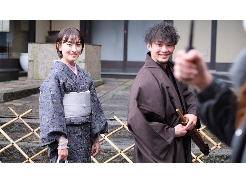 [Kyoto, Kiyomizu-dera Temple] * Couples Kimono & Yukata Rental * A great deal for just 5,500 yen for two people ♪ Hair styling for women included ☆の紹介画像