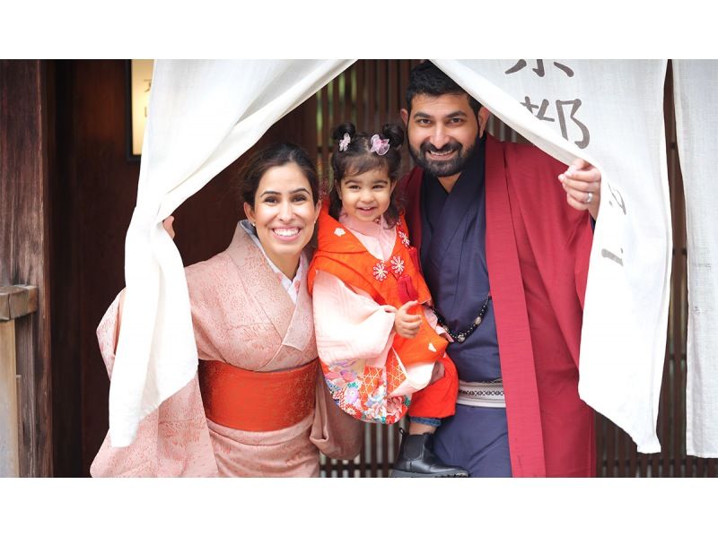 [Kyoto, Kiyomizu-dera Temple] * Family-friendly kimono rental - experience Japanese traditions with your family * Popular tourist destinations, Kodai-ji Temple and Kiyomizu-dera Temple are also nearby ♪の紹介画像