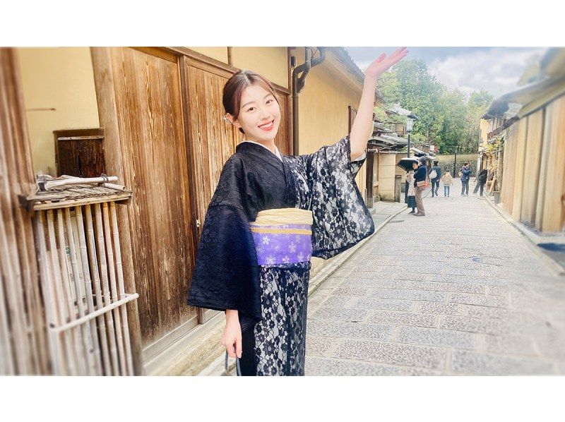 [Kyoto, Kiyomizu-dera Temple] *Rent a lace kimono and enjoy a gorgeous and elegant look* Popular tourist destinations, Kodai-ji Temple and Kiyomizu-dera Temple are also nearby♪の紹介画像