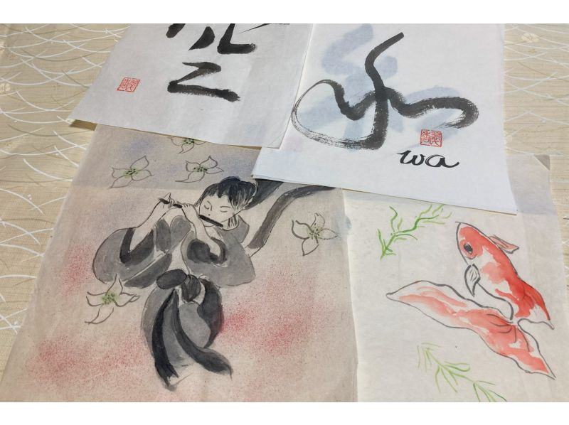 Calligraphy and Kakejiku (hanging scroll) making in TOKYO