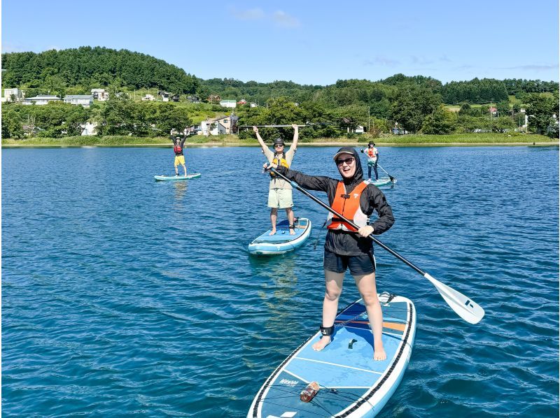 【北海道・洞爺湖】初心者歓迎！火山の絶景を巡るSUP体験ツアー！ 女性やカップル、ご家族に人気☆の紹介画像