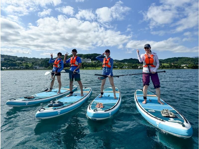 【北海道・洞爺湖】初心者歓迎！火山の絶景を巡るSUP体験ツアー！ 女性やカップル、ご家族に人気☆の紹介画像
