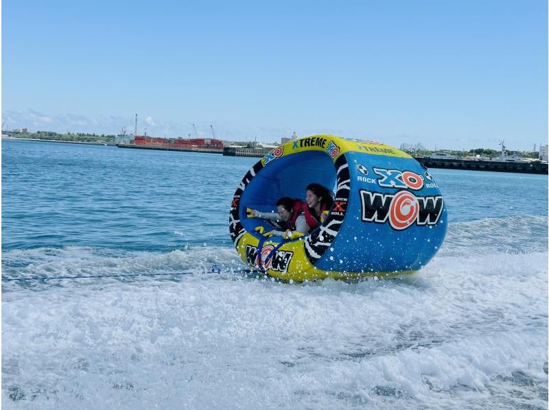 [Miyakojima Wakeboarding] A board pulled by a jet ski like surfing + 1 type of towing tube! 