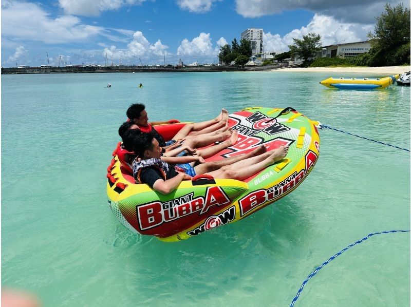 [Miyakojima Wakeboarding] A board pulled by a jet ski like surfing + 1 type of towing tube! 