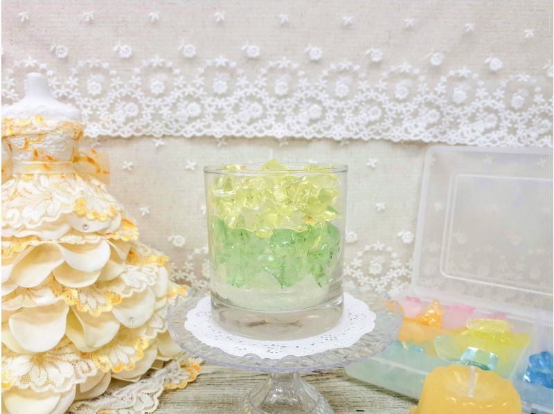 クラッシュゼリーキャンドル】ぷるぷるゼリーがとっても涼しげな