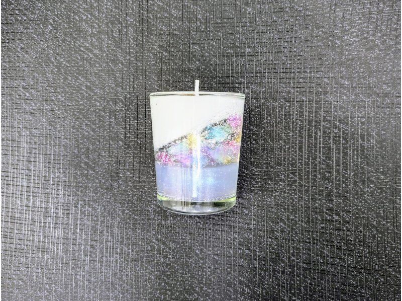 ３個セット数量限定！【ミニフラワーキャンドル２層で可愛い】３名様各１点づつも可能　お花を閉じ込めた可愛らしいキャンドルです。の紹介画像