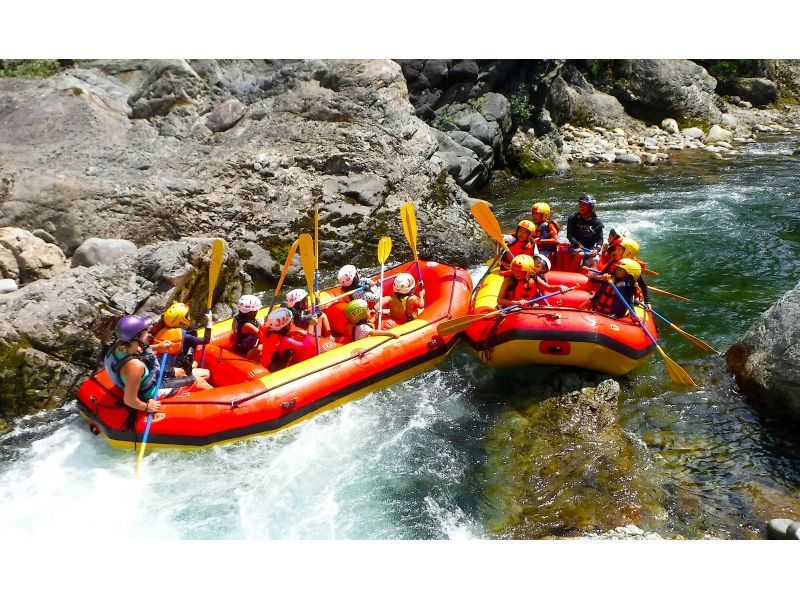 [Gunma, Minakami, Tone River] Half-day rafting tour (Photos, GoPro video, Hot spring ticket include)