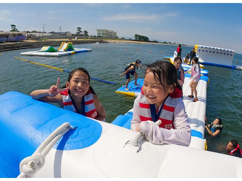 [Mie・Tsu] Gotemba Water Kame House! Huge marine athletics! Includes 50-minute play ticket and BBQ♪