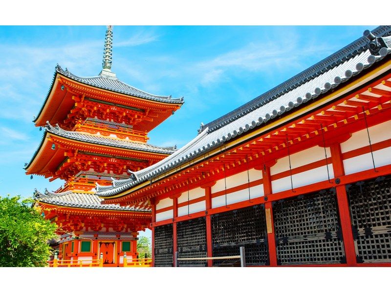 【日帰り】京都・奈良・清水寺・着物体験・八坂神社・伏見稲荷大社・奈良公園・東大寺 日帰りツアー（大阪/京都発）の紹介画像