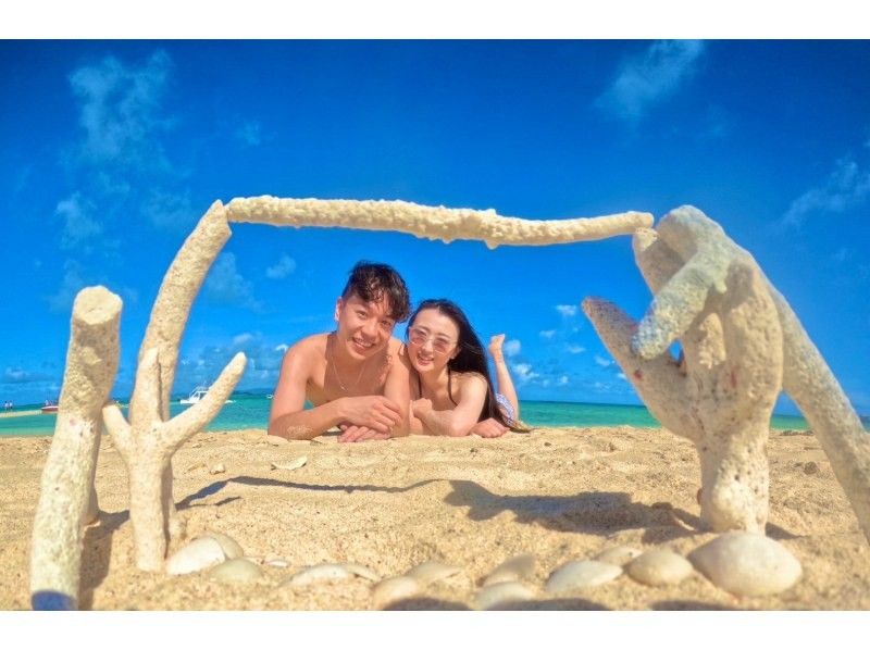 半日/午前】ボートで行く！幻の島（浜島）上陸！&綺麗な珊瑚礁＋可愛い熱帯魚が見れる2ポイントシュノーケル！海亀遭遇率高確率！撮影無料サービスの紹介画像