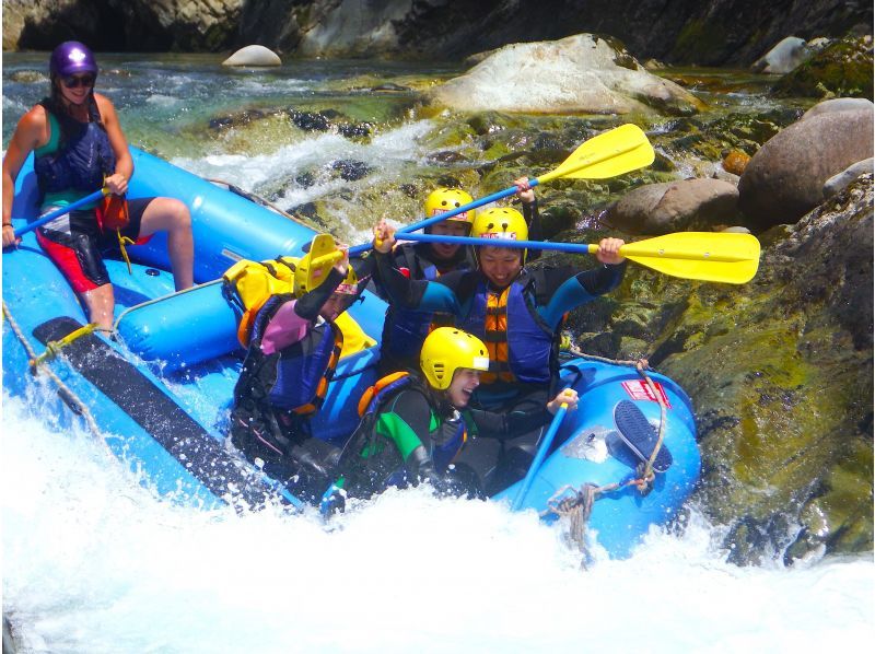 [Gunma, Minakami] 1 day Rafting & canyoning tour (lunch, GoPro video, Hot spring ticket included)