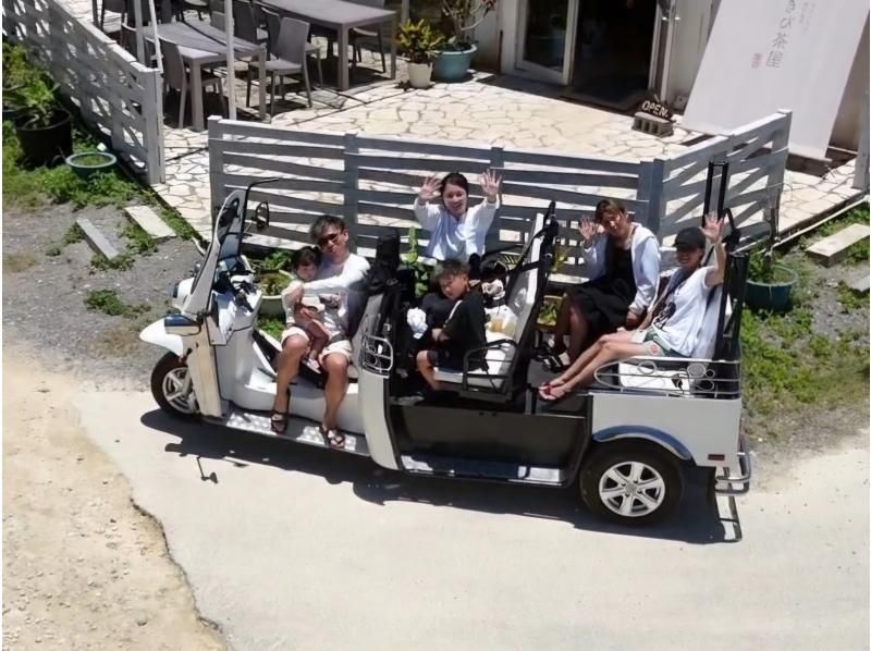 [Limited to one group per day] Guided photo tour around Miyakojima in a 7-seater electric limousine buggy! Choose from 4 courses! Drone photographyの紹介画像