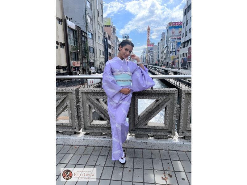 [Osaka, Umeda] Yukata rental 6-hour plan Sightseeing in Osaka in a kimono! Wear a "yukata" and experience Japanese culture ☆の紹介画像