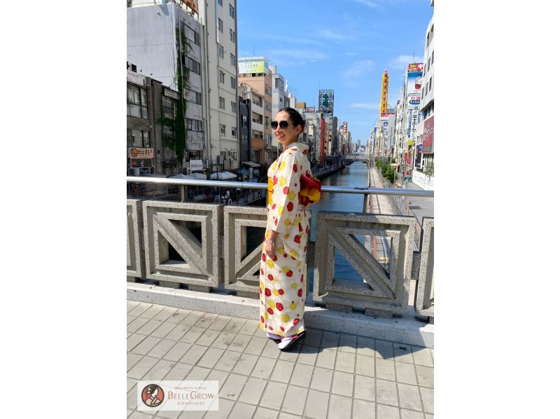 [Osaka, Umeda] Yukata rental 6-hour plan Sightseeing in Osaka in a kimono! Wear a "yukata" and experience Japanese culture ☆の紹介画像