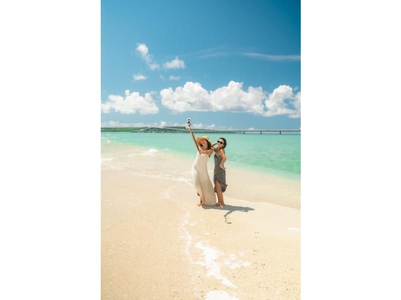 [Okinawa, Miyakojima] Boat tour to [Yuni Beach] [Phantom Sand Beach] (free drone, GoPro, insta360 photography)の紹介画像