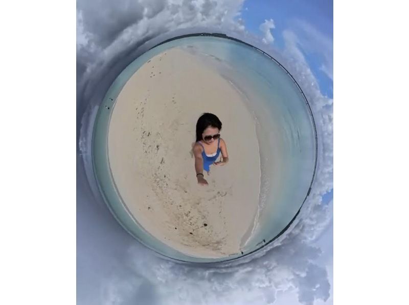 [沖繩/宮古島]乘船遊覽[Uni-no-hama][幻影海灘]登陸之旅（使用無人機、GoPro、insta360免費拍攝）の紹介画像