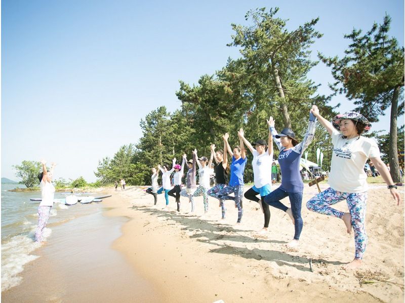 [Shiga, Lake Biwa] Let's do some super refreshing beach yoga! Only available on Sep 28, 29 of 2024