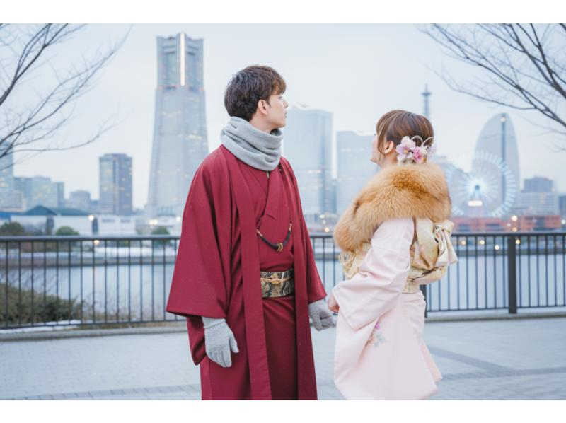 [คานากาว่า/โยโกฮาม่า] แผนมาตรฐานรวมชุดกิโมโนชุดทำผมและการแต่งตัว! ร่มให้เช่าฟรีในวันที่ฝนตก♪の紹介画像