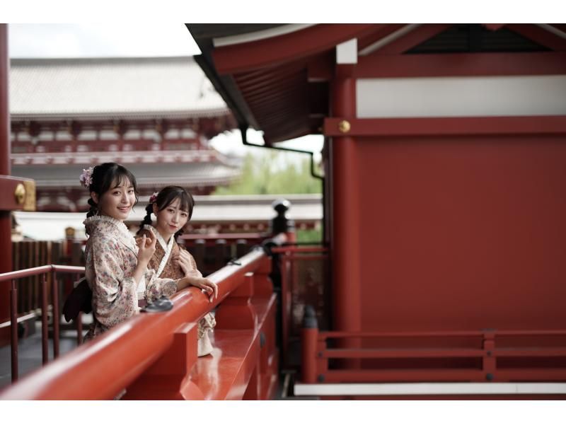 【神奈川・横浜】着物一式＆ヘアセット＆着付け込スタンダードプラン！雨の日は雨傘無料レンタル中♪の紹介画像