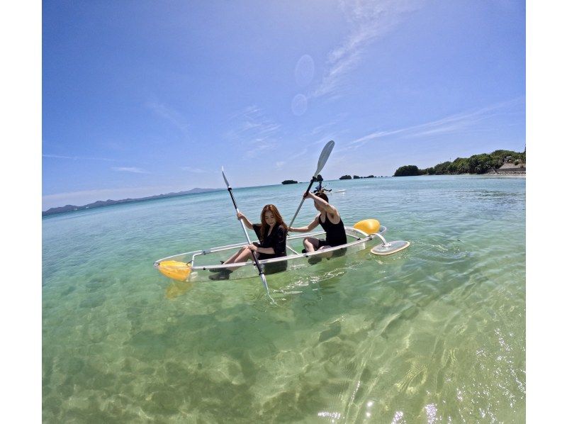 [Okinawa, Onna Village] The beautiful sea in Okinawa with a drone! Experience "Clear Kayak"