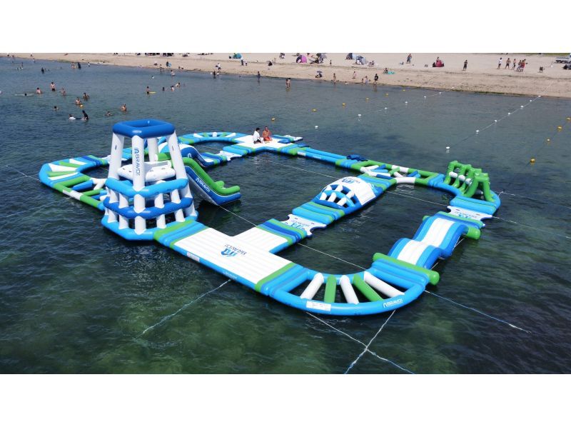 [Kaizuka, Osaka Prefecture] A huge marine athletics facility has appeared at Nishikinohama Beach! "Nishiki no Hama Water Park"の紹介画像